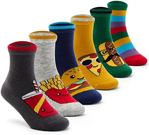 Месечината дрво момчиња волна чорапи деца топли чорапи зимски термички екипи чорапи 6 пакувања