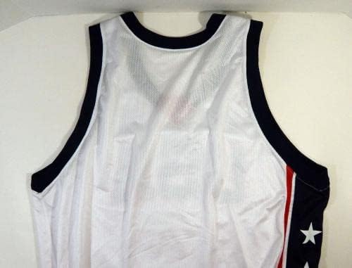 2004-05 Тим во САД кошарка празна игра издадена Бела Jerseyерси 50+4 DP20250 - Користена игра во НБА
