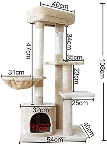 Haieshop мачка дрво гребење пост мачка кула мачка грабна табла за скокање платформа за миленичиња мачка играчка за мачки мачки