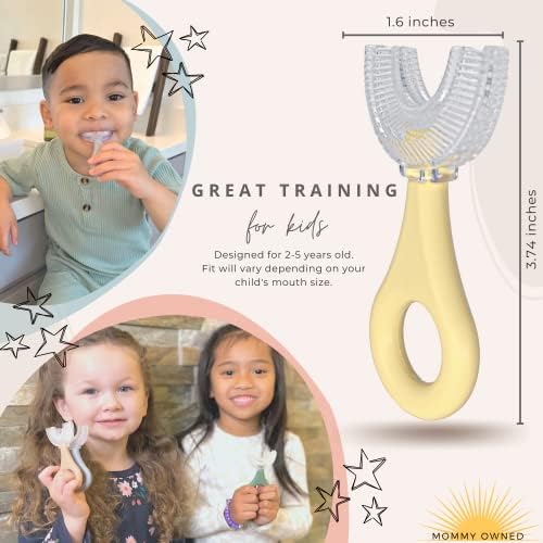 Нашата среќна меур деца со четка за заби во форма - Возраст 2-5 четка за четка за заби на четка за четки за заби - четка за четки за заби - деца
