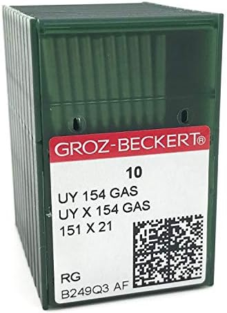 100 Groz-Beckert UY154GAS криви индустриски сервери за преклопување на машините)