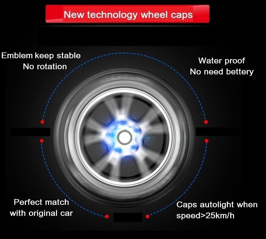 Лебдечки капачиња за автоматско светло тркало компатибилни со возила BMW, реновирани капачиња на тркалото за да одговараат на ОЕМ тркала-4PC