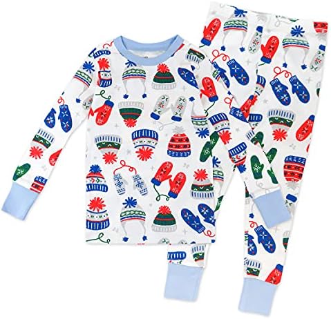 Искрено Baby Baby Organic Potton 2-парчиња Snug Fit Pajama Set