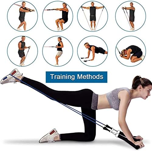 Zukeessj вежбање опрема отпорност на опсег за тренинг на мускулатура, опрема за салата за фитнес јога вежба влече јаже гума гума еластична