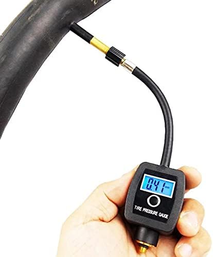 Мерач на притисок на гуми SJYDQ LCD задно осветлување на автомобилски моторцикли дигитален приказ на гумата на гумата за притисок на гумите за