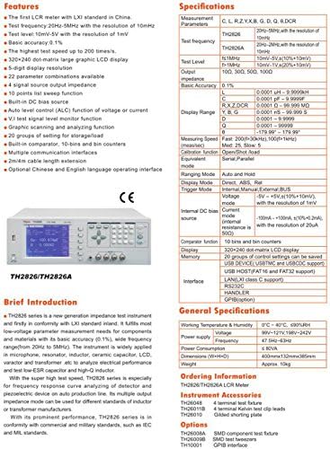 SSEYL TH2826 дигитален тестер за дигитален метар за фреквенција