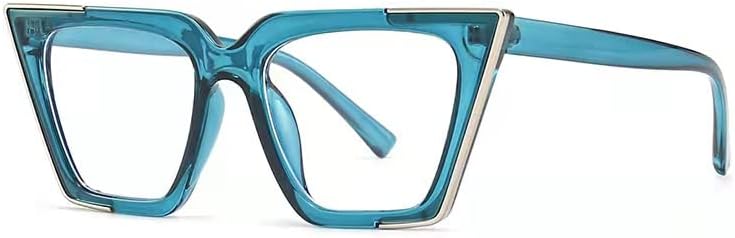 УРБНКРУ гроздобер ретро преголеми сини светлосни очила за жени очила за мачки компјутерски очила