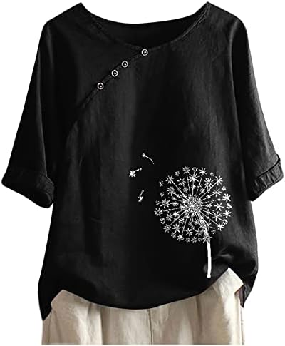 Графички бренд дупе тенок туничен блуза маица маица за женски екипаж вратот на вратот летен есен девојки g9