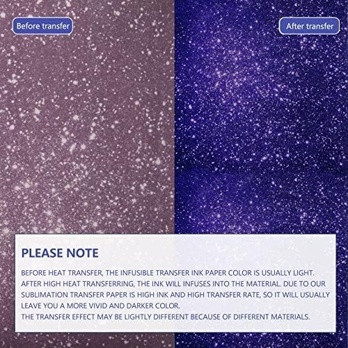 Неискрени листови за трансфер на мастило Аурора Галакси мастило за сублимација 6 пакети Скај универзум Неизвесно преносно мастило за акварелна