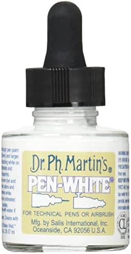 Д-р д-р Мартин Пен-бело шише со мастило, 1 fl oz