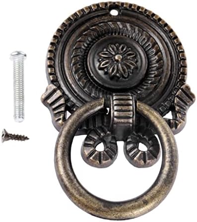 FZZDP 2PCS рачка со единечна дупка прстен Повлечете антички бронзено легура на копчето за врата од вратата на вратата на вратата