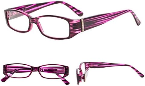 Модни Очила За Читање 4 Пара Кристали Дизајн Читатели За Жени