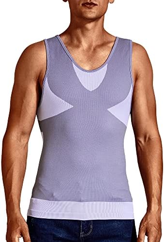 Terland Mens Running Vest компресија Компресија кошула без ракави спортски тренинг елек Брзо сув атлетски салата за мускули на врвот на
