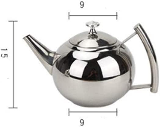 Модерни Чајници Нерѓосувачки Челик Чај Тенџере Со Отстранлив Инфузер За Лабава Лист И Чај Кеси, Отпорни На Топлина Чајници
