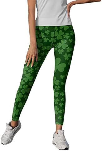 Pantsенски панталони Викилеб, кои трчаат среќа Панталони Панталони добро печатење пилатери за хеланки на јога зелени панталони плус јога со