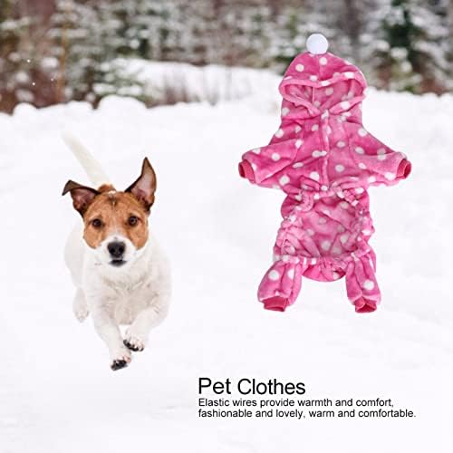 Облека за кучиња, миленичиња зимска облека миленичиња скокаат топла облека од пижами со дуксери за кучиња мачки