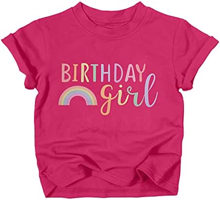 Дете за бебиња девојчиња Виножито роденден девојче маица симпатична шарена печатена кошула обична облека за влечење на вратот