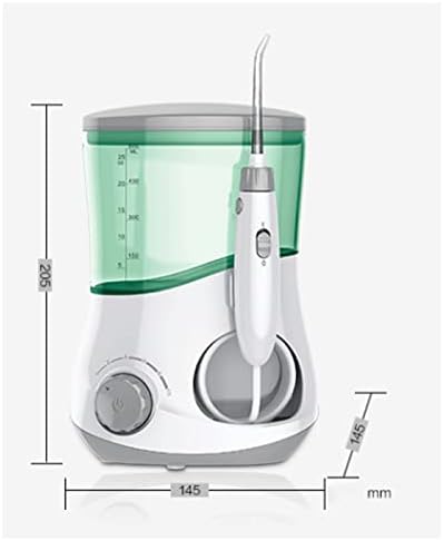 Sxdthy преносен електричен стоматолошки 6 совети за џет 600ml резервоар за вода заби за заби чистачка за заби четка за заби