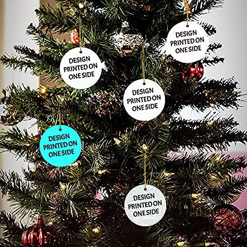 Орнаменти на Божиќни дрвја - Горда црна медицинска сестра црна историја, украс црна - украс за чување 2021 година, тркалезен керамички,