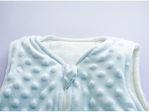 Зигхој бебе зимска вреќа за спиење 2,5 тог бебешки вреќа за спиење со двонасочна патент без плишано бебе без ракави за носење за бебиња