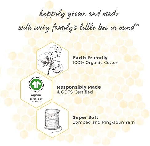 Бебето на пчелите на Бурт - Реверзибилно ќебе, расадник, шетач и органски дрес памук од памук со ватиран и дете за постелнина