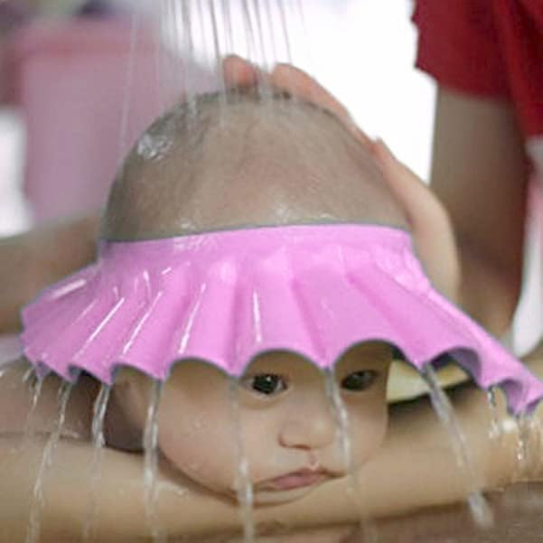 Гарнек бебе шампон бебешки туш шампон капа за безбедност Ева бања капа смешна капа за капење, миење на косата за коса за девојчиња