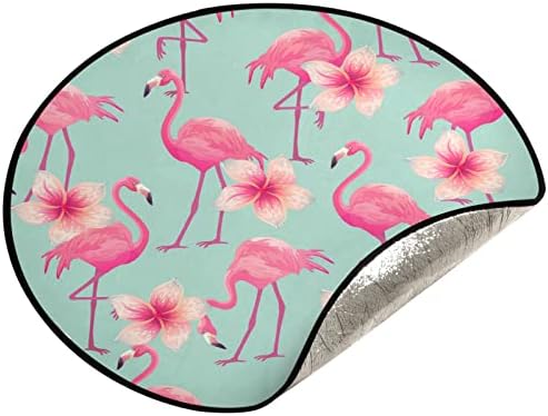 Ксигуа Убава Розова Фламинго Подлога За Новогодишна Елка Водоотпорна Подлога За Држач За Абсорбента На Дрвото За Подна Заштита