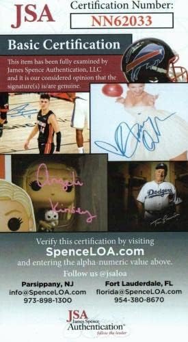Буд Харелсон потпиша 4,25 x 4,25 фотографија со JSA COA - Автограмирани фотографии од MLB