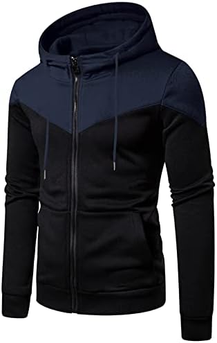 Менс есен и зимска мода обичен патент во боја, совпаѓање џемпер со џеб, тенка кадифена палто јакна мажи дождови јакни