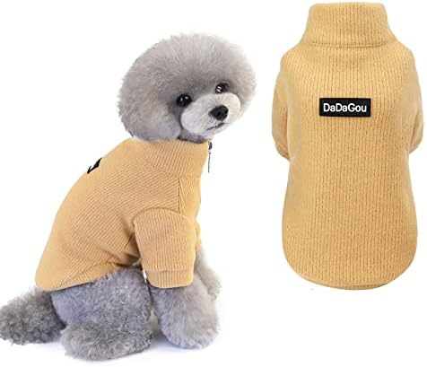 Миленичиња патент тенок фит есен и зимски џемпер Нова облека за домашно милениче домашно милениче облека симпатична миленичиња за миленичиња