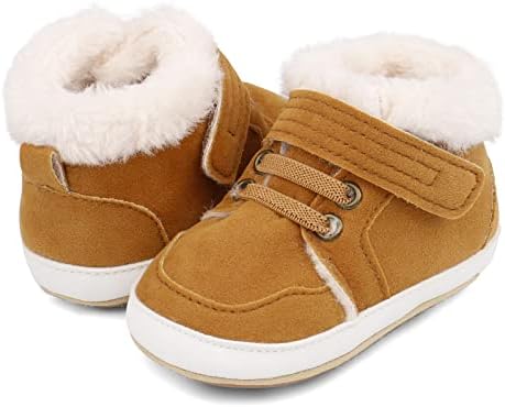Чевли за бебиња естамико зимски кадифни гумени самостојни чизми