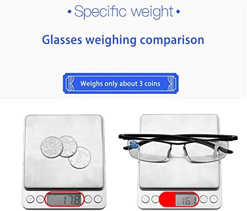 Хадих мултифокални очила за читање/очила за блокирање на сина светлина, за сите типови на кожа, лица и изглед.