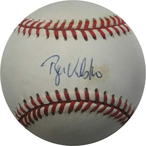 Рајан Клеско рака потпиша автограмирано автограмирано бејзбол во лига Брејвс НЛ - автограмирани бејзбол