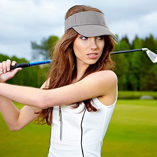 Коораби 4 пакет спортски визир капачиња прилагодлива капа со една големина на отворено сонце спортски спортови за жени и мажи