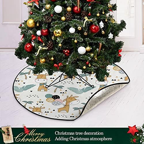 Животински елка, душек водоотпорна дрва, сад за сад, тепих под додаток на новогодишна елка за заштитник за подот од тврдо дрво 28 инчи