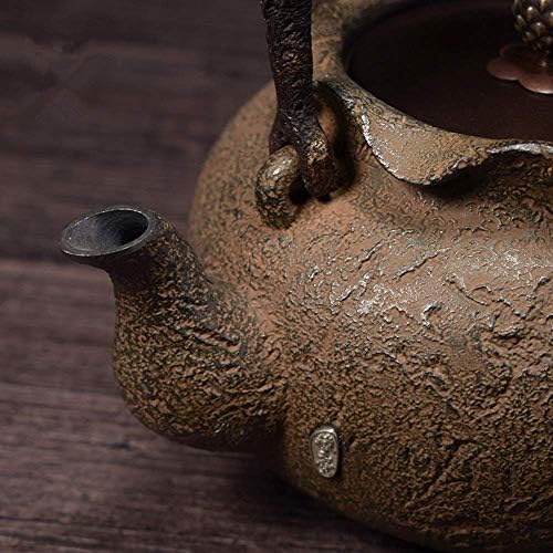 Тангистичко стакло отпорен на топлина, исклучителен котел Јапонски чајник од леано железо чајник со железо котел Рачно изработено чајник, котел