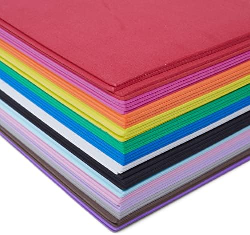 Избрани чаршафи за пена 50 пакувања - 6x9 занаетчиски листови со пена во 14 бои - 2мм Ева пена за пена за проекти за уметност и занаетчиство