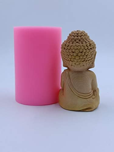 Одлична мувла 3Д Буда мувла симпатична калап за свеќи од Буда за производителот на свеќи смола, восок од восок, восок, топење