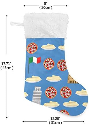 Пимилагу Италија Беспрекорна шема Божиќни чорапи 1 пакет 17,7 , виси чорапи за Божиќна декорација