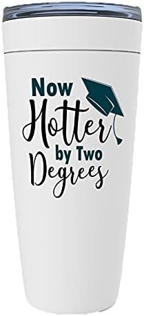 Дипломиран колеџ Тумблер - сега потопло за два степени - инспирирани цитати охрабрување студент диплома жени мажи момче момче бело