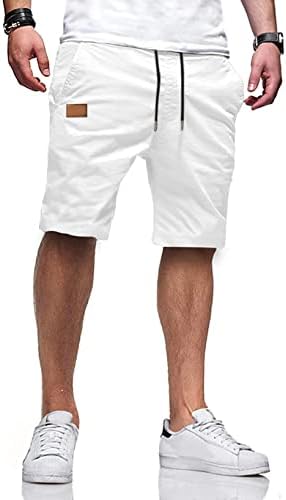 Jmierr mens обични шорцеви - памук влечење летен плажа истегнување Twill Chino голф шорцеви