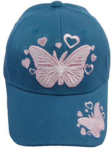 Кид младост розова капа од пеперутка - капа за бејзбол