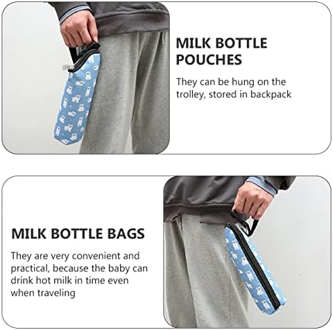 Кисангел 2 парчиња Шишиња За Торбички За Кампување Торбичка За Нега Изолација На Мајчино Млеко На Отворено Родител Патент За Хранење Торбичка За