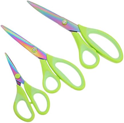 Sewacc 3 пара боја титаниум ножици роденденски подароци поставува канцелариски материјали поставени везови ножици хартија- сечење ножици за шиење