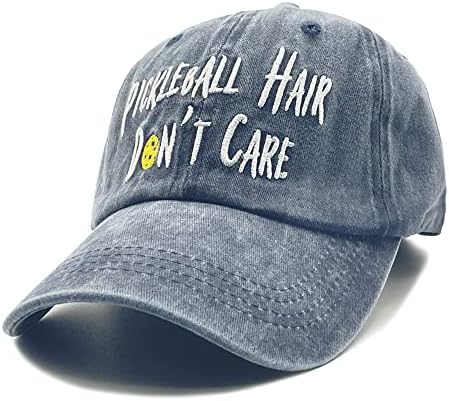Nvjui jufopl pickleball подароци за мажи жени, извезена капа од топчеста топчеста топче