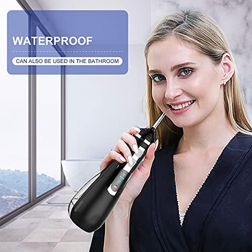 Вода за стоматолошки флосер за загради за туширање деца - вода Flosser безжичен USB преносен преносен, орален наводнувач на вода