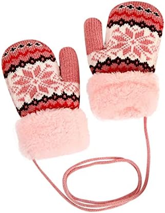 Qvkarw белезници белезници задебелени за момчиња и топли слатки девојки руно ракавици ракавици белезници мажи зимско топло топло