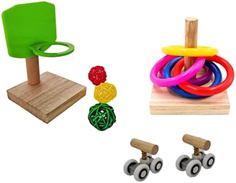 ФАКЕМЕ Папагал играчки сет од 3 типа трик игра играчка за кинење со папагали со интелигенција играчка