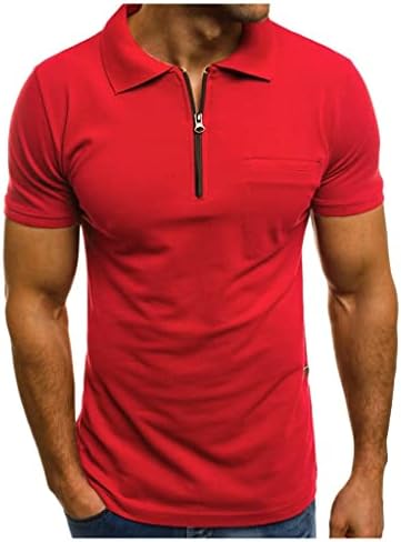 Кошули за голф HDDK, патент со кратки ракави со кратки ракави, лето тенок фит бизнис, обичен кошула од 1/4 поштенски врат