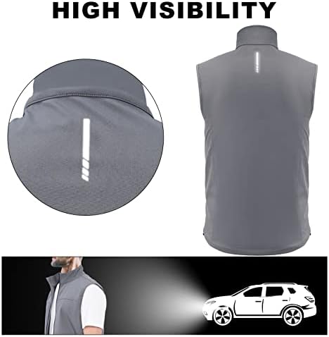 FRTCV мека обвивка за машка ветерница - водоотпорна лесна поштеда на палто без ракави, надворешна облека со џебови со патенти